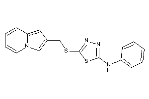 [5-(indolizin-2-ylmethylthio)-1,3,4-thiadiazol-2-yl]-phenyl-amine