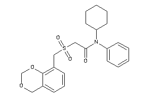 2-(4H-1,3-benzodioxin-8-ylmethylsulfonyl)-N-cyclohexyl-N-phenyl-acetamide