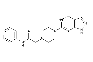 2-[4-(4,5-dihydro-1H-pyrazolo[3,4-d]pyrimidin-6-yl)piperazino]-N-phenyl-acetamide