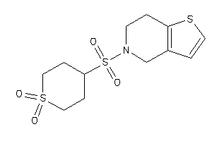 4-(6,7-dihydro-4H-thieno[3,2-c]pyridin-5-ylsulfonyl)thiane 1,1-dioxide