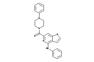 (4-anilinofuro[3,2-c]pyridin-6-yl)-(4-phenylpiperazino)methanone