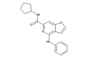 4-anilino-N-cyclopentyl-furo[3,2-c]pyridine-6-carboxamide