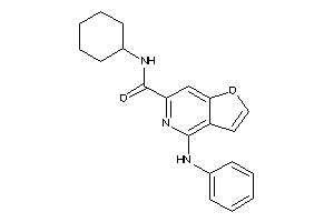 4-anilino-N-cyclohexyl-furo[3,2-c]pyridine-6-carboxamide