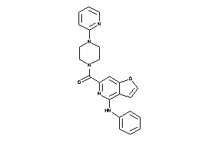 (4-anilinofuro[3,2-c]pyridin-6-yl)-[4-(2-pyridyl)piperazino]methanone