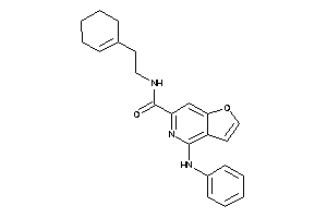 4-anilino-N-(2-cyclohexen-1-ylethyl)furo[3,2-c]pyridine-6-carboxamide