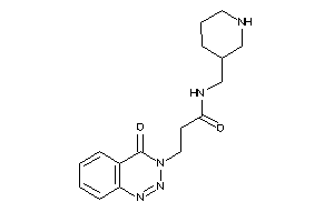 3-(4-keto-1,2,3-benzotriazin-3-yl)-N-(3-piperidylmethyl)propionamide