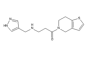 1-(6,7-dihydro-4H-thieno[3,2-c]pyridin-5-yl)-3-(1H-pyrazol-4-ylmethylamino)propan-1-one