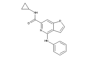 4-anilino-N-cyclopropyl-furo[3,2-c]pyridine-6-carboxamide