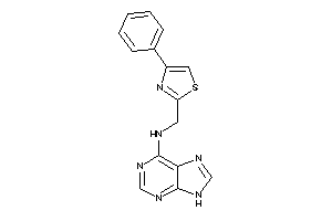 (4-phenylthiazol-2-yl)methyl-(9H-purin-6-yl)amine