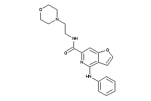 4-anilino-N-(2-morpholinoethyl)furo[3,2-c]pyridine-6-carboxamide