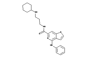 4-anilino-N-[3-(cyclohexylamino)propyl]furo[3,2-c]pyridine-6-carboxamide