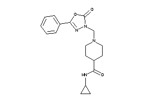 N-cyclopropyl-1-[(2-keto-5-phenyl-1,3,4-oxadiazol-3-yl)methyl]isonipecotamide