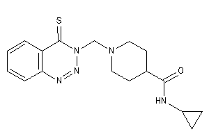 Image of N-cyclopropyl-1-[(4-thioxo-1,2,3-benzotriazin-3-yl)methyl]isonipecotamide