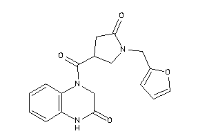 4-[1-(2-furfuryl)-5-keto-pyrrolidine-3-carbonyl]-1,3-dihydroquinoxalin-2-one