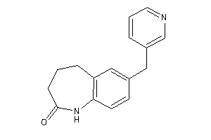 7-(3-pyridylmethyl)-1,3,4,5-tetrahydro-1-benzazepin-2-one