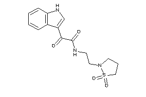 N-[2-(1,1-diketo-1,2-thiazolidin-2-yl)ethyl]-2-(1H-indol-3-yl)-2-keto-acetamide