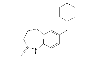 Image of 7-(cyclohexylmethyl)-1,3,4,5-tetrahydro-1-benzazepin-2-one