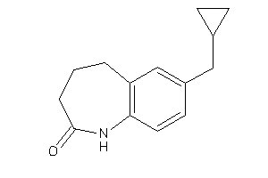 Image of 7-(cyclopropylmethyl)-1,3,4,5-tetrahydro-1-benzazepin-2-one