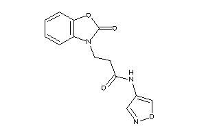 N-isoxazol-4-yl-3-(2-keto-1,3-benzoxazol-3-yl)propionamide