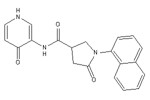 5-keto-N-(4-keto-1H-pyridin-3-yl)-1-(1-naphthyl)pyrrolidine-3-carboxamide