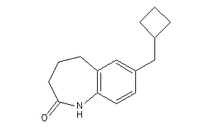 Image of 7-(cyclobutylmethyl)-1,3,4,5-tetrahydro-1-benzazepin-2-one