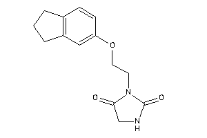 3-(2-indan-5-yloxyethyl)hydantoin