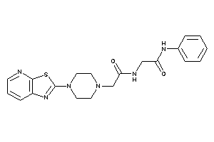 N-phenyl-2-[[2-(4-thiazolo[5,4-b]pyridin-2-ylpiperazino)acetyl]amino]acetamide