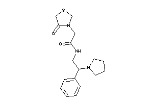 2-(4-ketothiazolidin-3-yl)-N-(2-phenyl-2-pyrrolidino-ethyl)acetamide