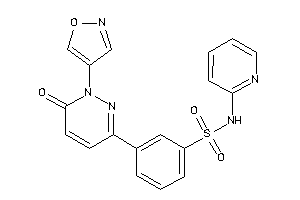 3-(1-isoxazol-4-yl-6-keto-pyridazin-3-yl)-N-(2-pyridyl)benzenesulfonamide