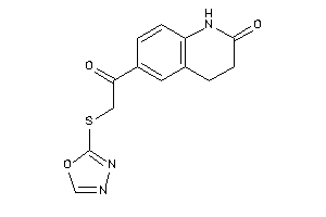 6-[2-(1,3,4-oxadiazol-2-ylthio)acetyl]-3,4-dihydrocarbostyril