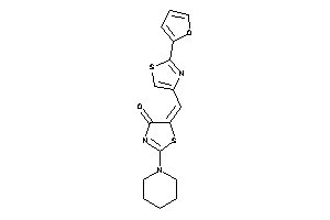 Image of 5-[[2-(2-furyl)thiazol-4-yl]methylene]-2-piperidino-2-thiazolin-4-one