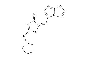 2-(cyclopentylamino)-5-(imidazo[2,1-b]thiazol-5-ylmethylene)-2-thiazolin-4-one