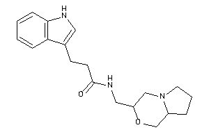 N-(3,4,6,7,8,8a-hexahydro-1H-pyrrolo[2,1-c][1,4]oxazin-3-ylmethyl)-3-(1H-indol-3-yl)propionamide