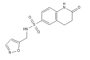 N-(isoxazol-5-ylmethyl)-2-keto-3,4-dihydro-1H-quinoline-6-sulfonamide