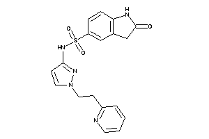 2-keto-N-[1-[2-(2-pyridyl)ethyl]pyrazol-3-yl]indoline-5-sulfonamide