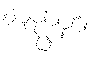 N-[2-keto-2-[5-phenyl-3-(1H-pyrrol-2-yl)-2-pyrazolin-1-yl]ethyl]benzamide