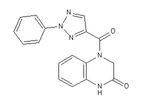 4-(2-phenyltriazole-4-carbonyl)-1,3-dihydroquinoxalin-2-one