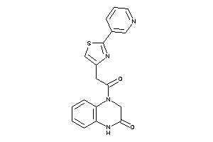 4-[2-[2-(3-pyridyl)thiazol-4-yl]acetyl]-1,3-dihydroquinoxalin-2-one