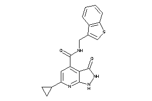 N-(benzothiophen-3-ylmethyl)-6-cyclopropyl-3-keto-1,2-dihydropyrazolo[3,4-b]pyridine-4-carboxamide