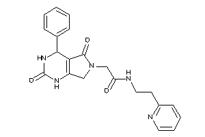 2-(2,5-diketo-4-phenyl-1,3,4,7-tetrahydropyrrolo[3,4-d]pyrimidin-6-yl)-N-[2-(2-pyridyl)ethyl]acetamide