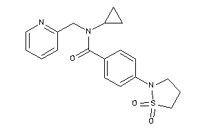 N-cyclopropyl-4-(1,1-diketo-1,2-thiazolidin-2-yl)-N-(2-pyridylmethyl)benzamide