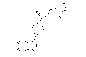 3-[3-keto-3-[4-([1,2,4]triazolo[4,3-a]pyridin-3-yl)piperidino]propyl]thiazolidin-2-one