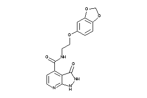 N-[2-(1,3-benzodioxol-5-yloxy)ethyl]-3-keto-1,2-dihydropyrazolo[3,4-b]pyridine-4-carboxamide