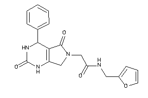 Image of 2-(2,5-diketo-4-phenyl-1,3,4,7-tetrahydropyrrolo[3,4-d]pyrimidin-6-yl)-N-(2-furfuryl)acetamide