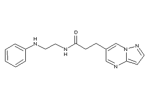 N-(2-anilinoethyl)-3-pyrazolo[1,5-a]pyrimidin-6-yl-propionamide