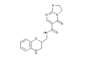 N-(3,4-dihydro-2H-1,4-benzoxazin-2-ylmethyl)-5-keto-2,3-dihydrothiazolo[3,2-a]pyrimidine-6-carboxamide