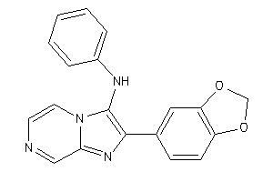 [2-(1,3-benzodioxol-5-yl)imidazo[1,2-a]pyrazin-3-yl]-phenyl-amine
