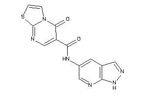 Image of 5-keto-N-(1H-pyrazolo[3,4-b]pyridin-5-yl)thiazolo[3,2-a]pyrimidine-6-carboxamide