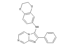 2,3-dihydro-1,4-benzodioxin-7-yl-(2-phenylimidazo[1,2-a]pyrazin-3-yl)amine