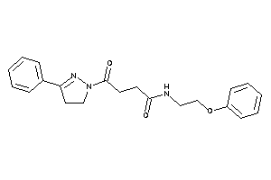 4-keto-N-(2-phenoxyethyl)-4-(3-phenyl-2-pyrazolin-1-yl)butyramide